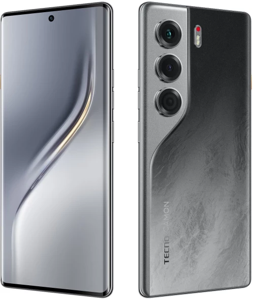 Смартфон Tecno Camon 40 Pro 256Gb 8Gb черный моноблок 3G 4G 2Sim 6.78&amp;quot; 1080x2436 Android 15 50Mpix 802.11 a/b/g/n/ac NFC GPS GSM900/1800 GSM1900 Protect FM