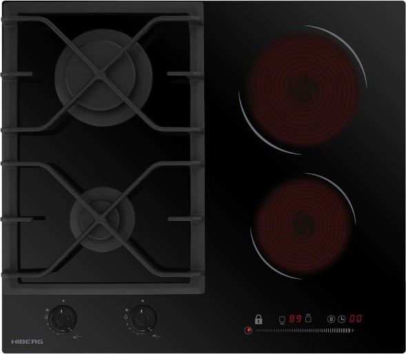 Газовая варочная поверхность Hiberg VM 6021 B черный