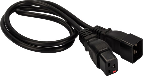 Шнур питания Lanmaster LAN-PP19L/20-3.0-BK C19-C20 проводник.:3x1.5мм2 3м 220В 16А черный