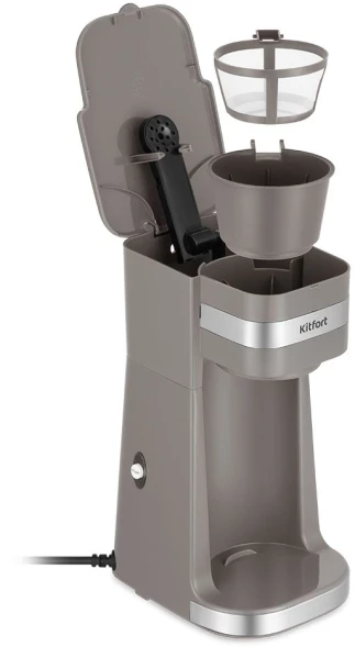 Кофеварка капельная Kitfort КТ-7316 750Вт коричневый/нержавеющая сталь