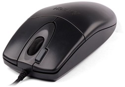 Мышь A4Tech OP-620DS черный оптическая (1200dpi) silent USB (3but)