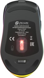 Мышь Оклик 976GW черный оптическая (3200dpi) беспроводная USB (6but)