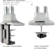 Кронштейн для мониторов ЖК Kromax OFFICE-22 серебристый 17&amp;quot;-35&amp;quot; макс.15кг настольный поворот и наклон