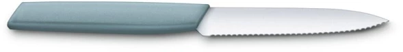 Нож кухонный Victorinox Swiss Modern (6.9006.10W21) стальной универсальный лезв.100мм серрейт. заточка голубой