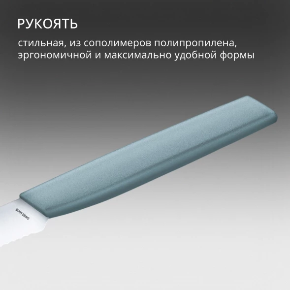 Нож кухонный Victorinox Swiss Modern (6.9006.10W21) стальной универсальный лезв.100мм серрейт. заточка голубой