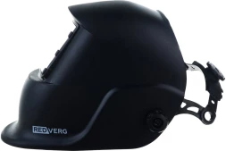 Маска сварщика RedVerg RD-WM 305 филь.:хамел. кл.:1/1/1/2 см.экр.90x35мм черный (RD-WM 305/АСФ100)