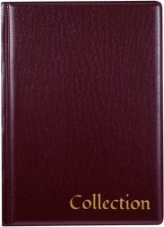 Папка с 10 прозр.вклад. Silwerhof Create ПВХ 0.25мм бордовый