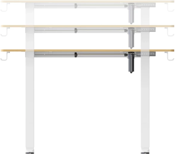 Стол для компьютера Cactus CS-ED-WTBAM столешница бамбук бежевый каркас белый 120x71x60см