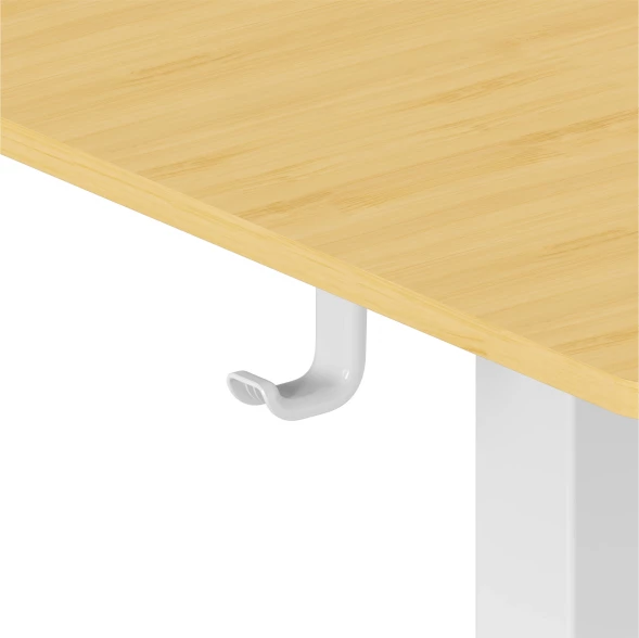 Стол для компьютера Cactus CS-ED-WTBAM столешница бамбук бежевый каркас белый 120x71x60см