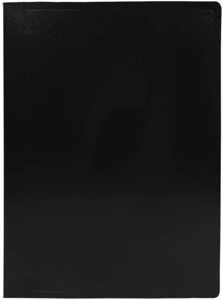 Папка метал.зажим Silwerhof Eco A4 пластик 0.5мм черный