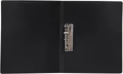 Папка метал.зажим Silwerhof Eco A4 пластик 0.5мм черный