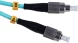 Патч-корд Cabeus FOP-50-FC-FC-1M 2x50/125 OM3 FC дуплекс-FC дуплекс 1м LSZH бирюзовый