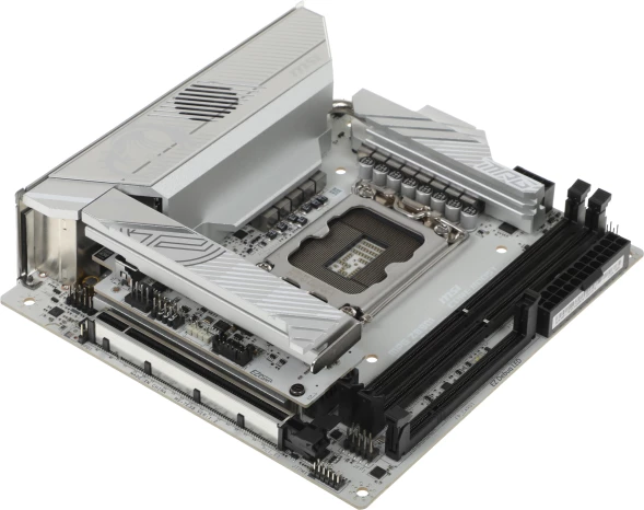 Материнская плата MSI MPG Z890I EDGE TI WIFI Soc-1851 Intel Z890 2xDDR5 mini-ITX AC`97 8ch(7.1) 5Gigabit RAID+HDMI