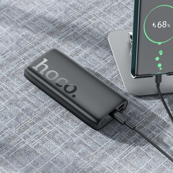 Мобильный аккумулятор Hoco J122A Respect 20000mAh QC/PD 22.5W 3A USB-A/USB-C черный