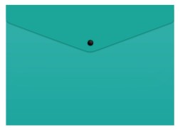 Конверт на кнопке Бюрократ -PK803TTURG A4 гориз. пластик 0.15мм бирюзовый