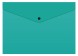 Конверт на кнопке Бюрократ -PK803TTURG A4 гориз. пластик 0.15мм бирюзовый