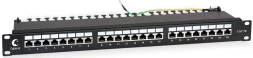 Патч-панель Cabeus PL-24-CAT.5E-SH-DUAL 19&amp;quot; 1U 24xRJ45 кат.5E FTP