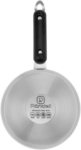 Ковш Rondell Brando RDS-1803 1.3л. d=16см (с крышкой) стальной