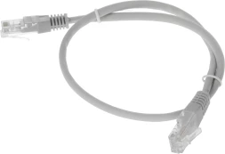 Патч-корд Rexant 18-8001 UTP RJ-45 вил.-вилка RJ-45 кат.5E 0.5м серый LSZH