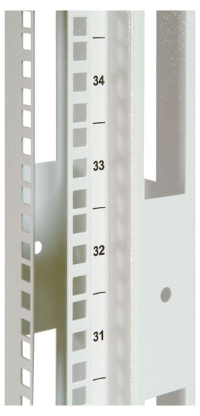 Стойка двухрамная ЦМО СТК-24.2 24U 620ммX800мм направл.под закл.гайки 250кг серый