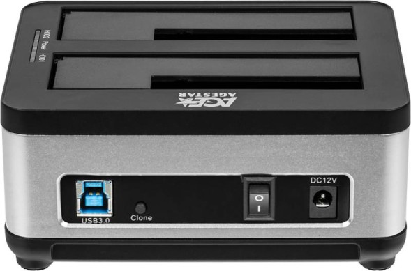 Док-станция для HDD AgeStar 3UBT8 SATA III USB3.0 пластик/алюминий серебристый 2