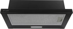 Вытяжка встраиваемая Lex Hubble G 600 черный/стекло черное управление: кулисные переключатели (1 мотор)