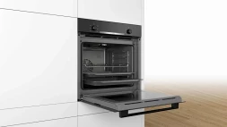 Духовой шкаф Электрический Bosch HBA530BB0S черный/серебристый