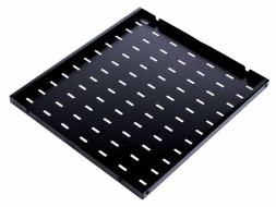 Полка стационарная ЦМО СВ-45-9005 0.5U нагр.:45кг. 19&amp;quot; 450мм черный (упак.:1шт)