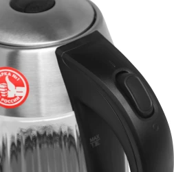 Чайник электрический Vitek VT-7030 1.8л. 2200Вт черный/серебристый корпус: стекло