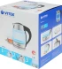 Чайник электрический Vitek VT-7030 1.8л. 2200Вт черный/серебристый корпус: стекло