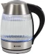 Чайник электрический Vitek VT-7030 1.8л. 2200Вт черный/серебристый корпус: стекло