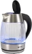 Чайник электрический Vitek VT-7030 1.8л. 2200Вт черный/серебристый корпус: стекло