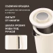 Чайник электрический Rondell RDE-WK808 1.7л. 2200Вт кремовый/белый корпус: металл