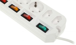Сетевой удлинитель Most A10 5м (6 розеток) белый (пакет ПЭ)