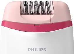Эпилятор Philips BRE235/00 скор.:2 насад.:1 от электр.сети белый/розовый