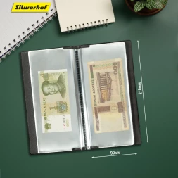 Папка с 20 прозр.вклад. Silwerhof Create ПВХ 0.25мм бордовый