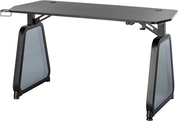 Стол игровой Cactus CS-GMD-BK-RGB столешница МДФ черный каркас черный 136x60x75см