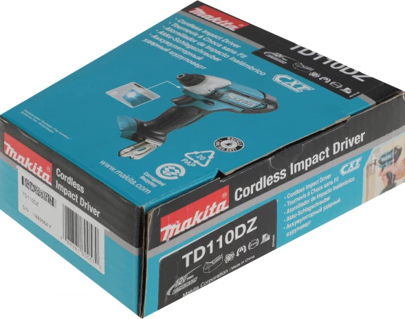 Шуруповерт Makita TD110DZ аккум. патрон:шестигр.1/4&amp;quot;