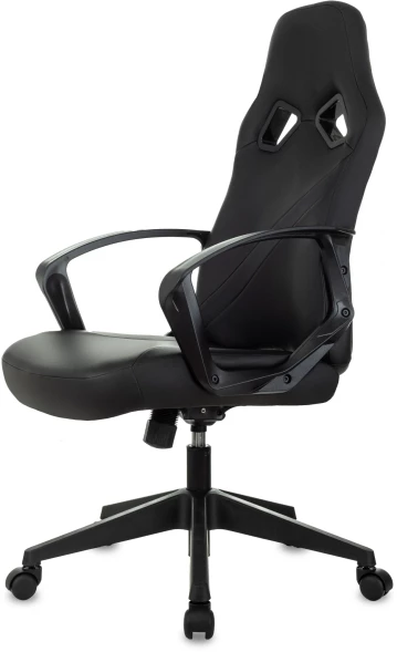 Кресло игровое Zombie 300 черный эко.кожа крестов. пластик