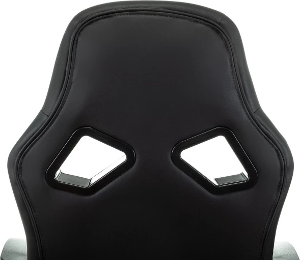 Кресло игровое Zombie 300 черный эко.кожа крестов. пластик