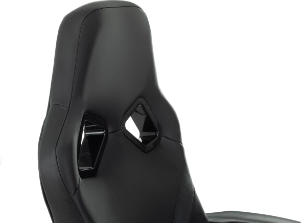 Кресло игровое Zombie 300 черный эко.кожа крестов. пластик