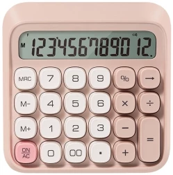 Калькулятор настольный Deli EM36 PINK розовый 12-разр.
