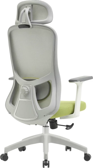 Кресло Cactus CS-GMC515-GYGN серый сиденье салатовый сетка/ткань с подголов. крестов. пластик пластик серый