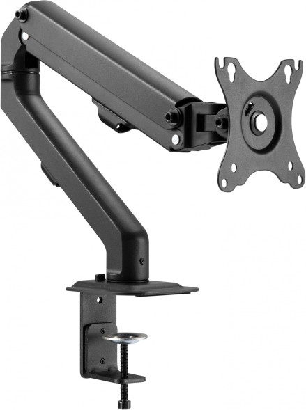 Кронштейн для мониторов Ultramounts UM728 черный 17&amp;quot;-27&amp;quot; макс.7кг крепление к столешнице поворот и наклон