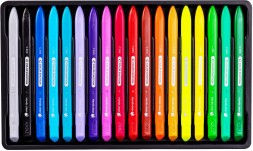 Восковые мелки Deli EC20010 Color Emotion трехгранные 18цв. картон.кор./европод.