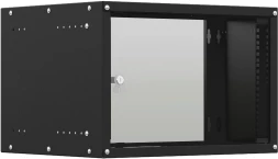 Шкаф коммутационный NTSS Lime (NTSS-WL6U5560GS-BL) настенный 6U 550x600мм пер.дв.стекл несъемн.бок.пан. 30кг черный 520мм 12кг 110град. 500мм IP20