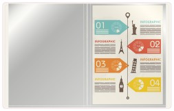 Папка с 30 прозр.вклад. Бюрократ Double Neon DNE07V30PINK A4 пластик 0.7мм розовый