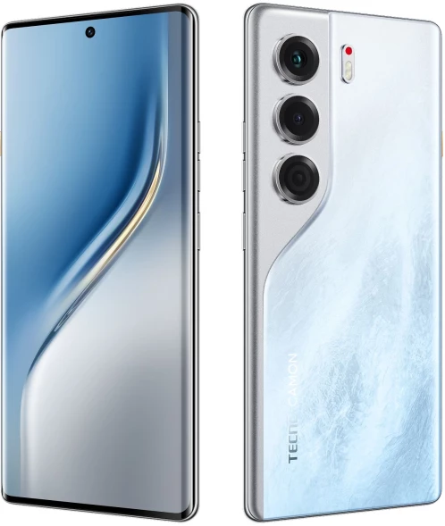 Смартфон Tecno Camon 40 Pro 256Gb 8Gb белый моноблок 3G 4G 2Sim 6.78&amp;quot; 1080x2436 Android 15 50Mpix 802.11 a/b/g/n/ac NFC GPS GSM900/1800 GSM1900 Protect FM