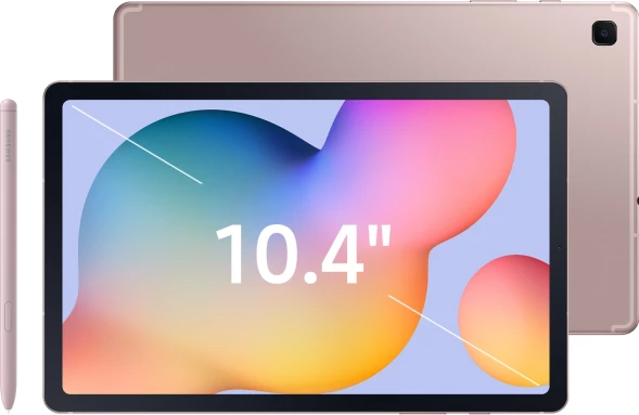 Планшет Samsung Galaxy Tab S6 Lite SM-P620 1280 (2.4) 8C RAM4Gb ROM64Gb 10.4&amp;quot; TFT 2000x1200 Android 14 розовый 8Mpix 5Mpix BT WiFi microSD 1Tb 7040mAh
