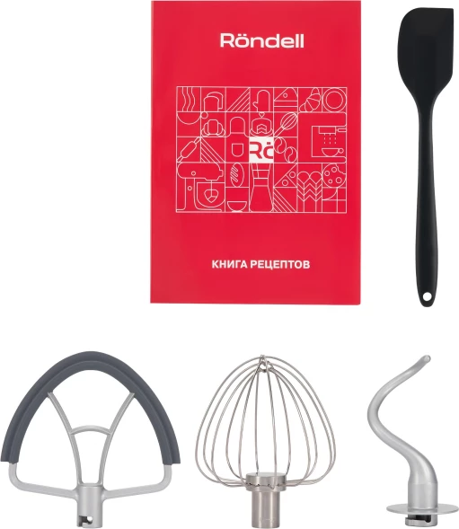 Миксер планетарный Rondell RDE-PM450 2000Вт титановое серебро